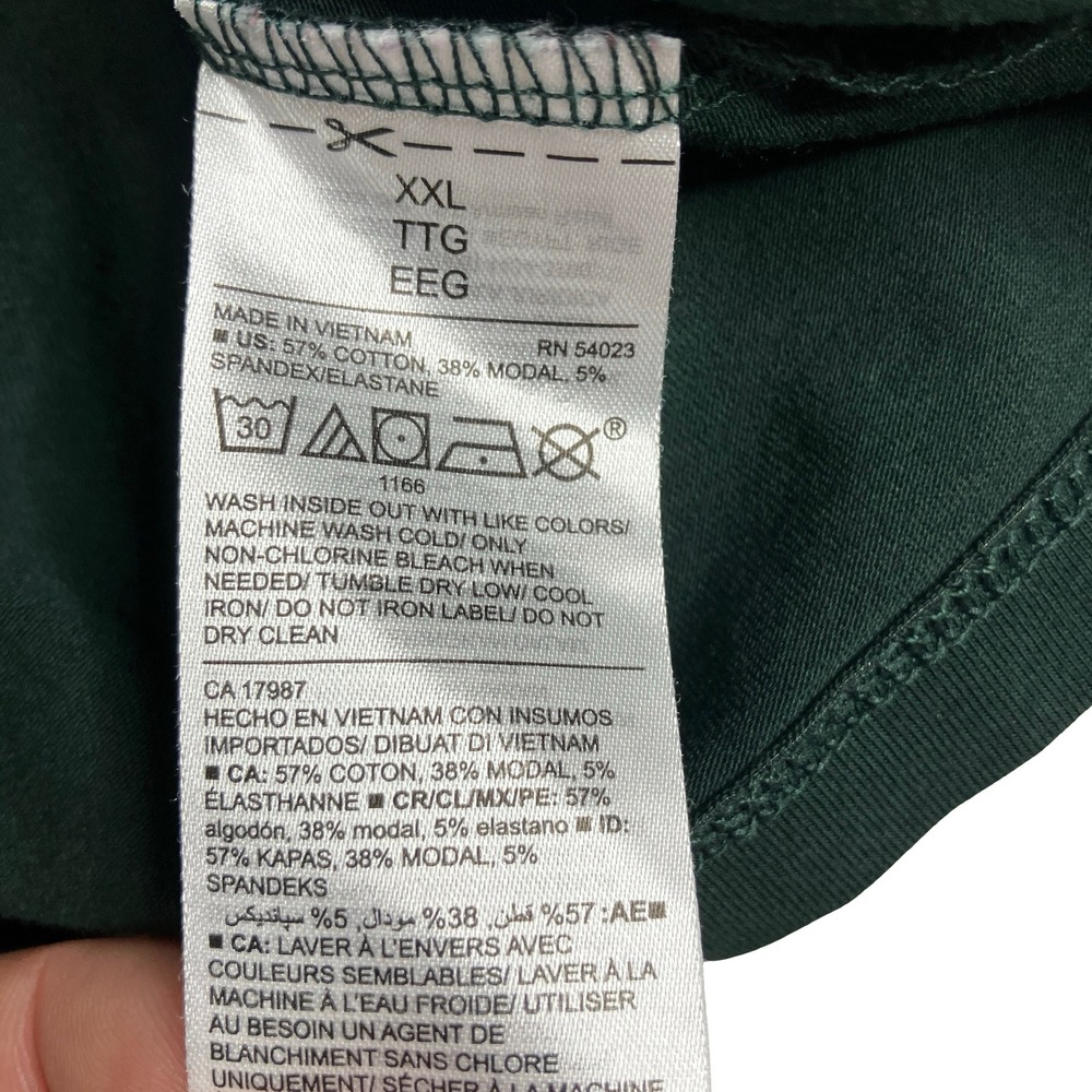 Old Navy Turtleneck Top Womens XXL Slim Fit Green Long Sleeve Layering Stretch - Picture 8 of 12